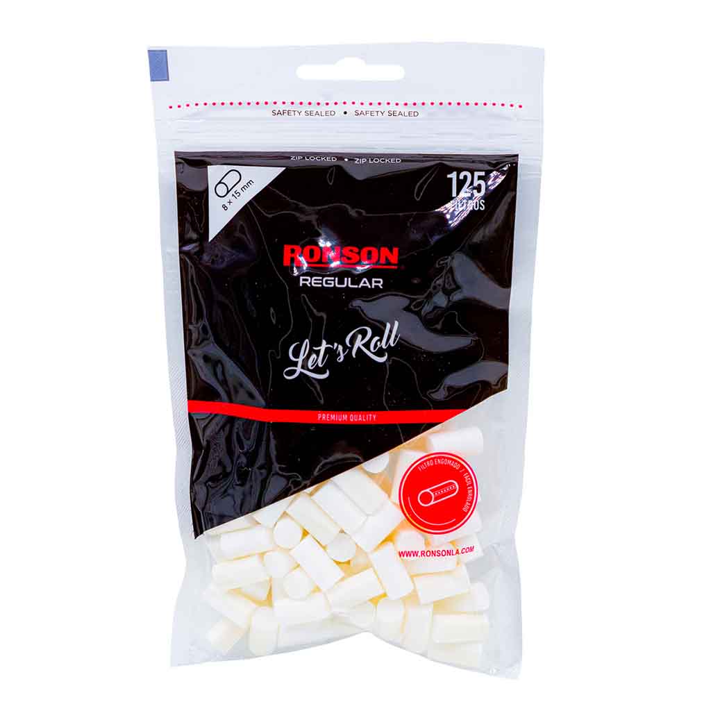 Filtros Cigarros Tabaco Regular Ronson Bolsa 125 un
