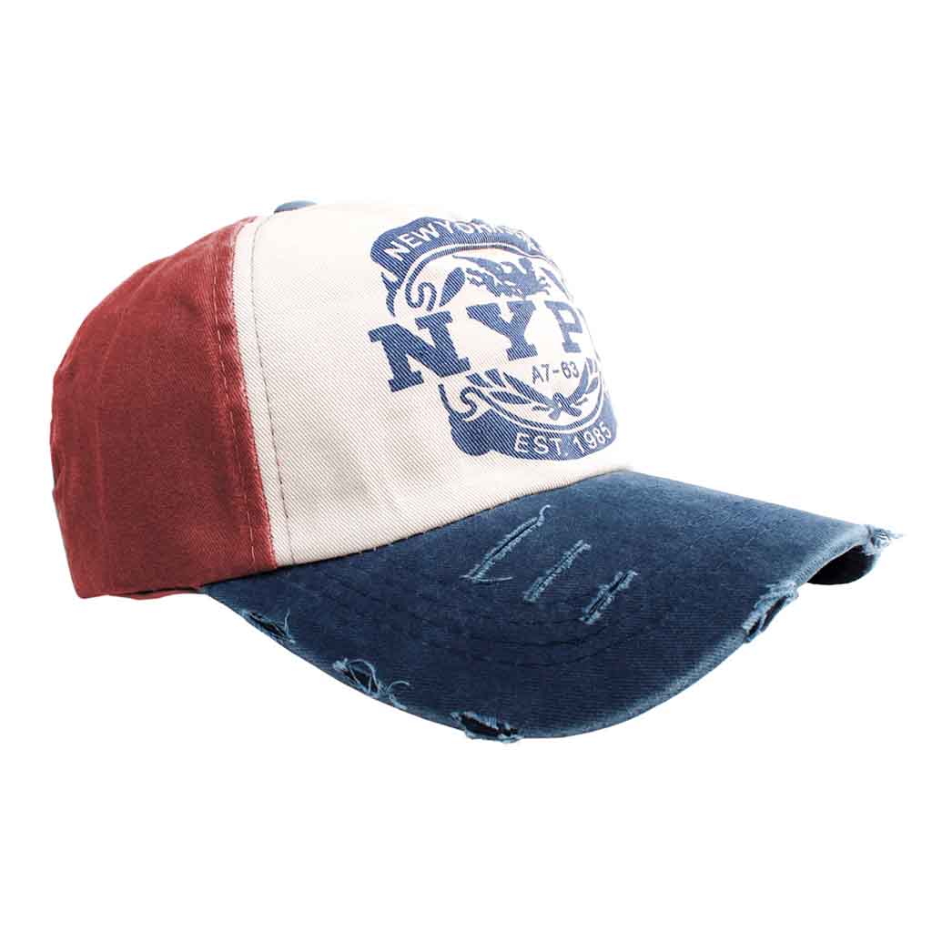 Jockey Rojo Hombre Gorros Mujer NYPD Azul Prelavado