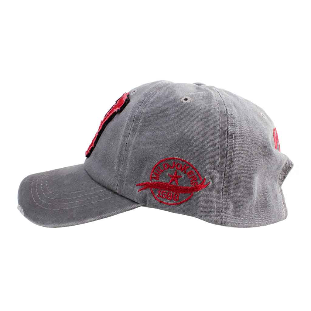 Jockey Hombre Mujer Gorros W Gris Rojo