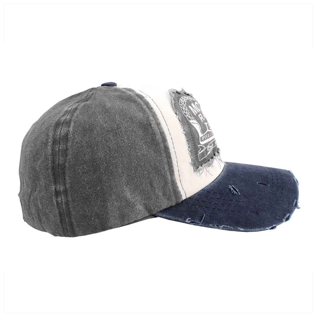 Jockey Hombre Gris Prelavado Gorros Mujer Azul Motors Racing