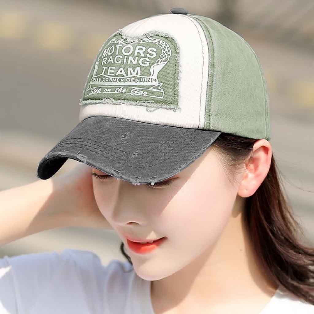 Jockey Negro Hombre Gorros Mujer Verde Motors Racing