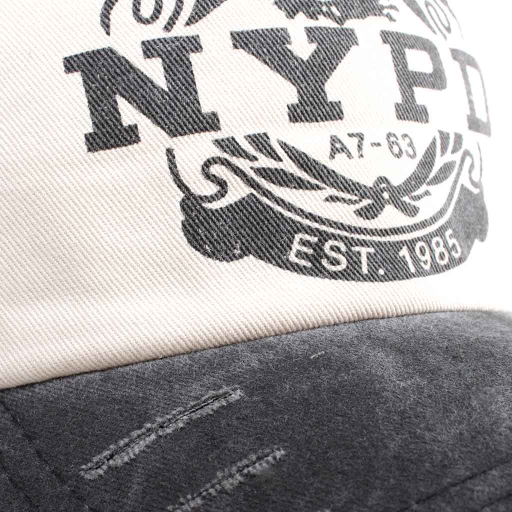 Jockey Negro Gris Prelavado Gorros Hombre Mujer NYPD
