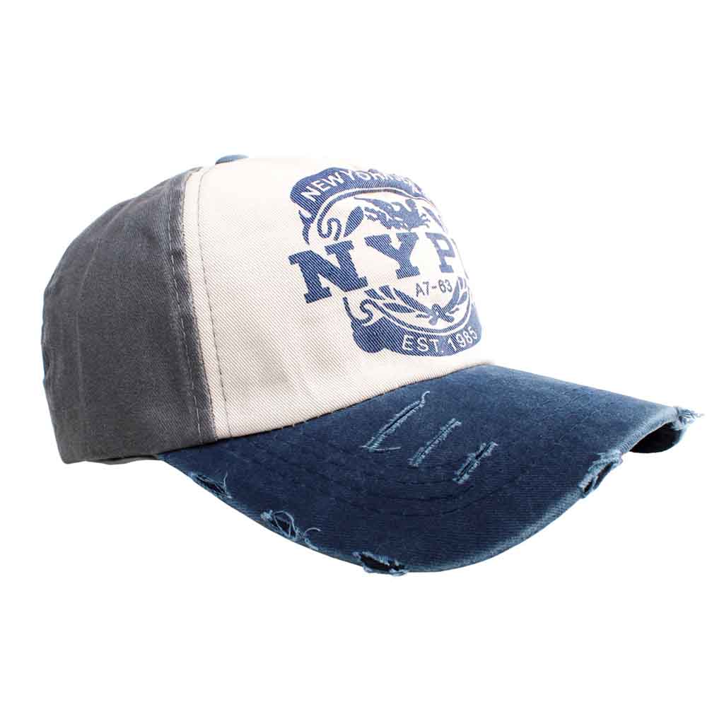 Jockey Hombre Gris Prelavado Gorros Mujer NYPD