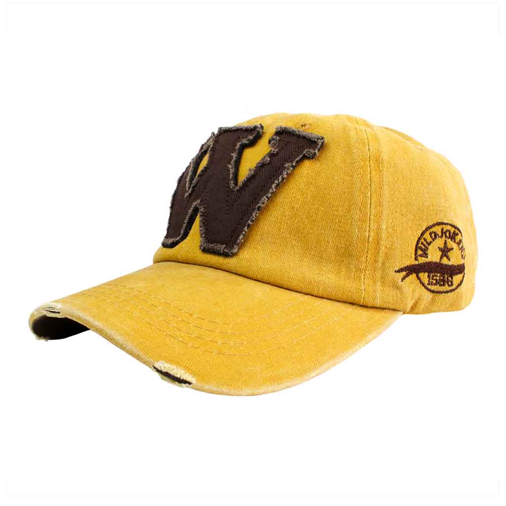 Jockey Hombre Mujer Gorros W Amarillo Marrón