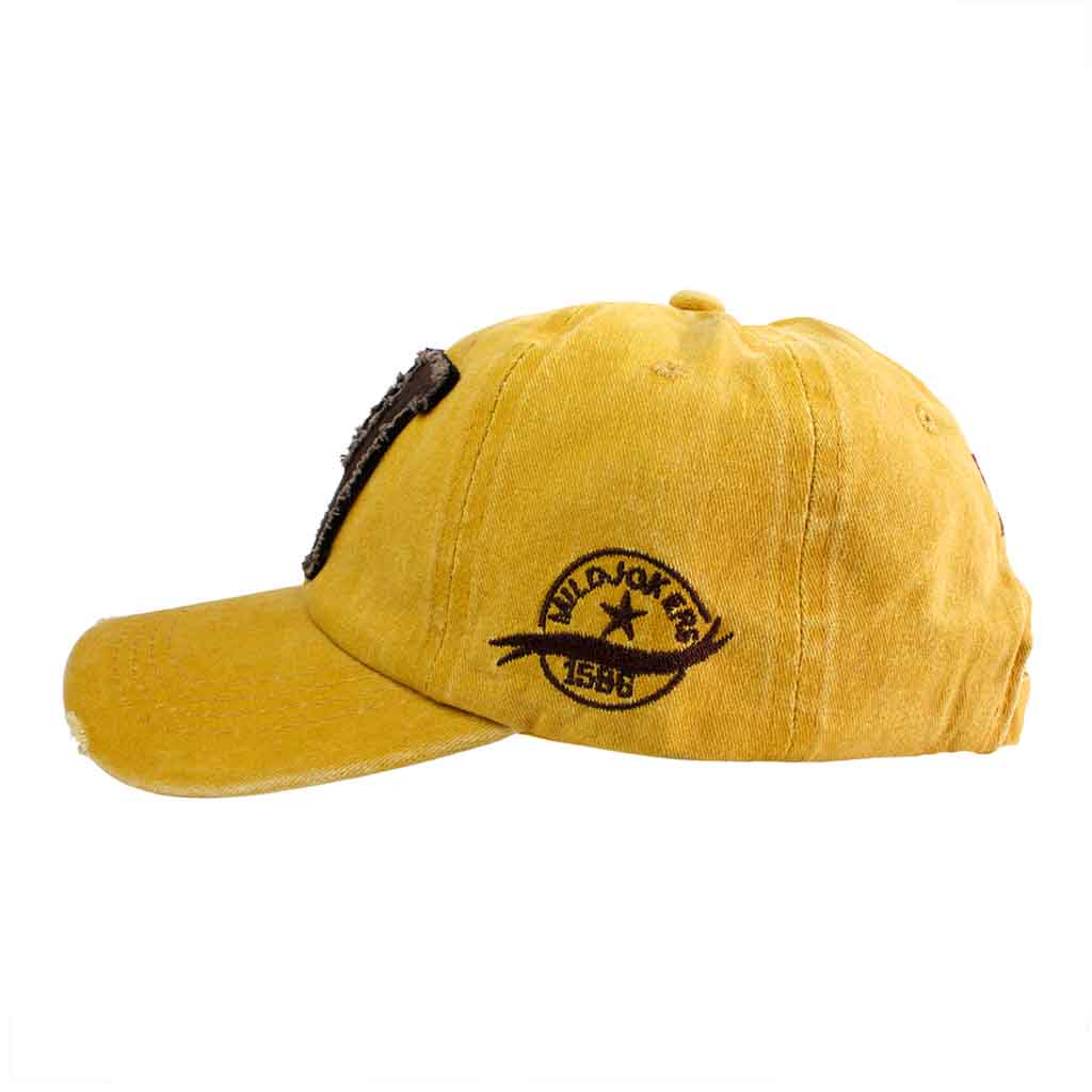 Jockey Hombre Mujer Gorros W Amarillo Marrón