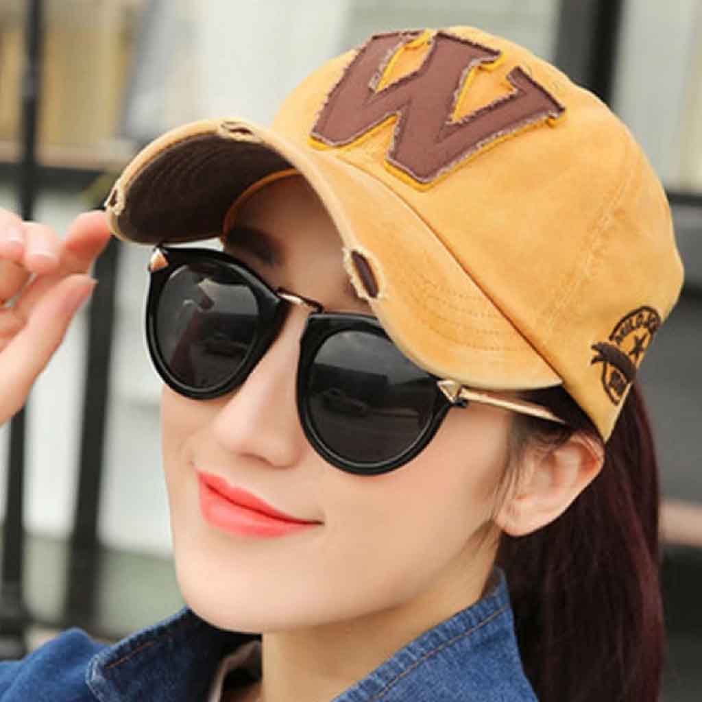 Jockey Hombre Mujer Gorros W Amarillo Marrón