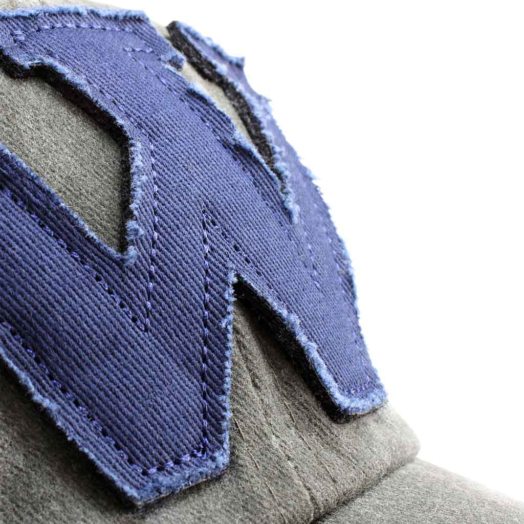 Jockey Hombre Mujer Gorros W Prelavado Gris Azul