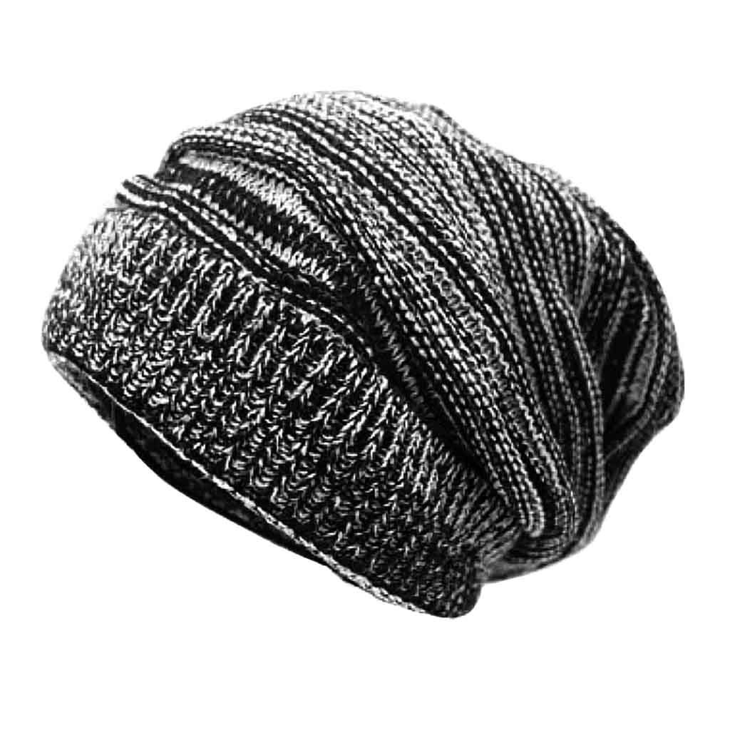 Gorro Modelo Abrigado Blanco y Negro