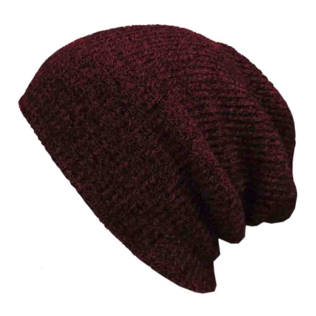 Gorro Tejido en Algodón Burdeo