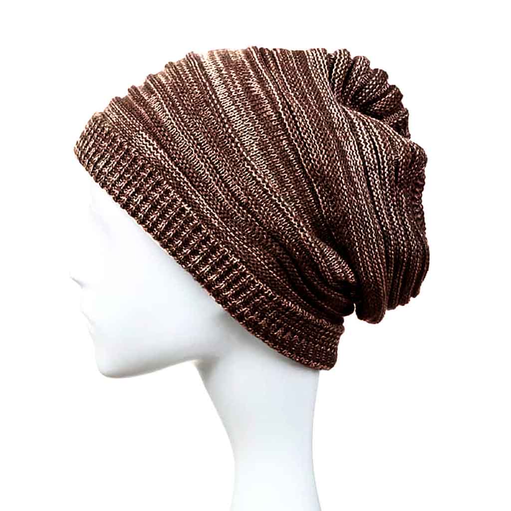 Gorro Modelo Abrigado Beige con Café