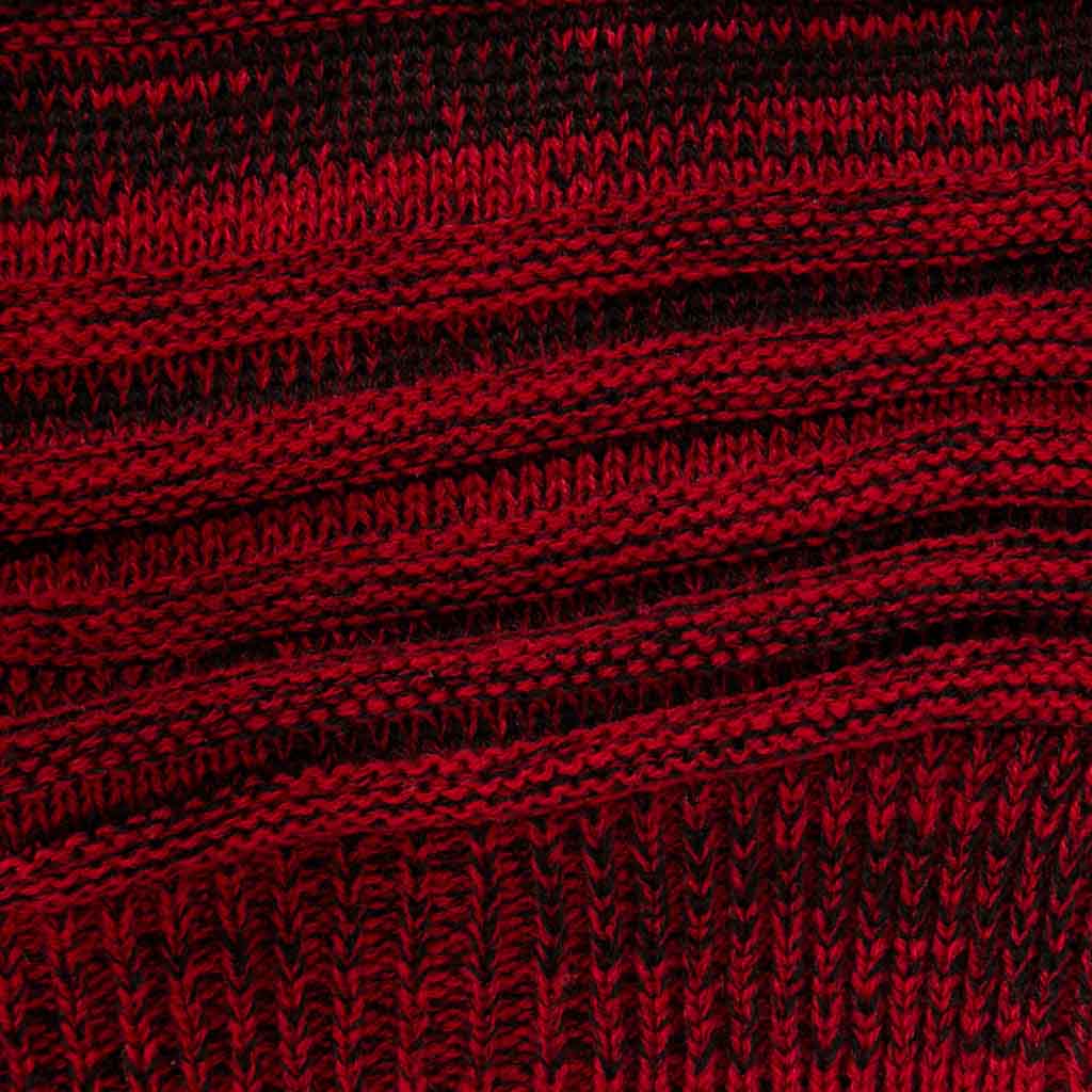 Gorro Modelo Abrigado Rojo y Negro