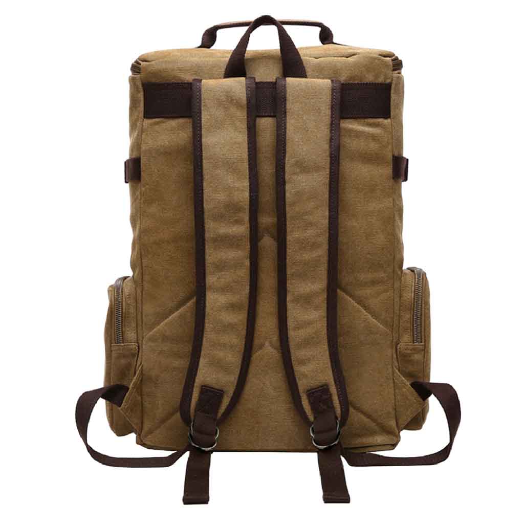 Mochila Bolso Escolar, Viajero Hombre Marrón