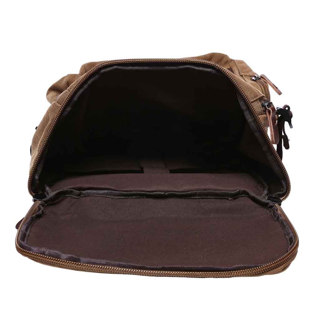 Mochila Bolso Escolar, Viajero Hombre Marrón
