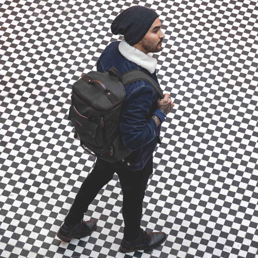 Mochila Bolso Escolar, Viajero Hombre,mujer Negro