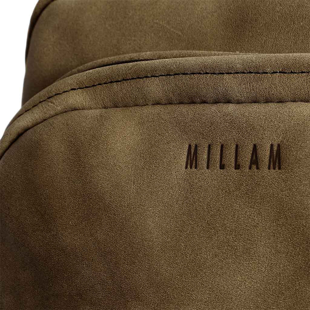 Mochila Cuero Hombre Mujer Notebook Marrón