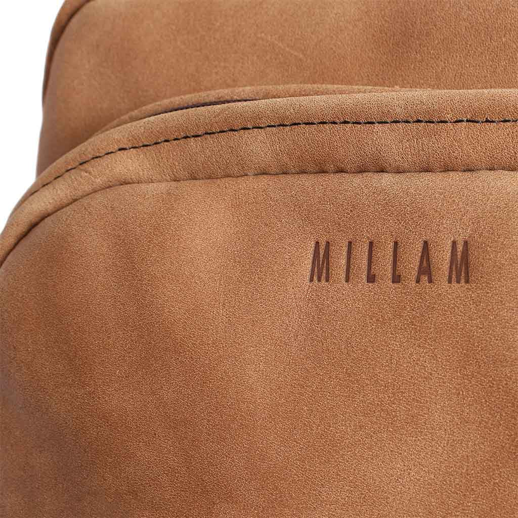 Mochila Cuero Mujer Hombre Café Morral Notebook