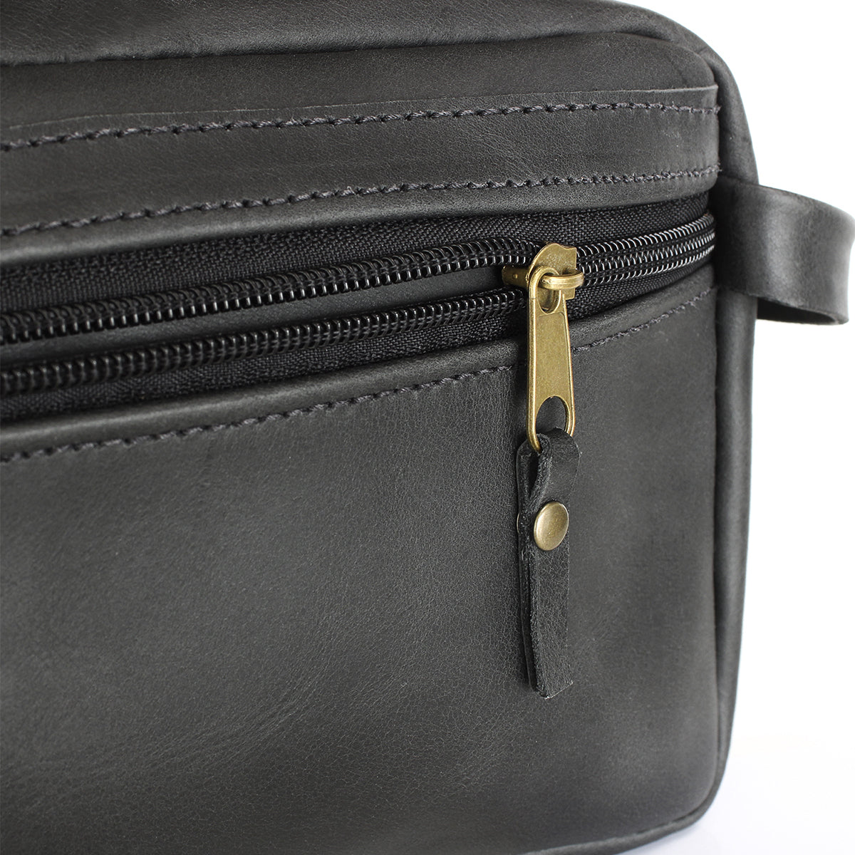 Pack Neceser de Viaje + Billetera Hombre Cuero Negro