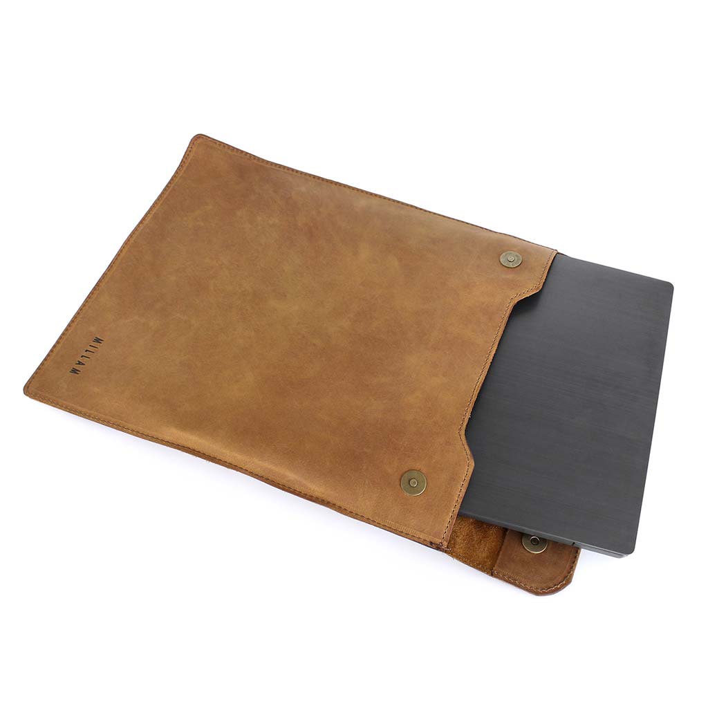 Funda Notebook Computador Funda Laptop de Cuero Estuche