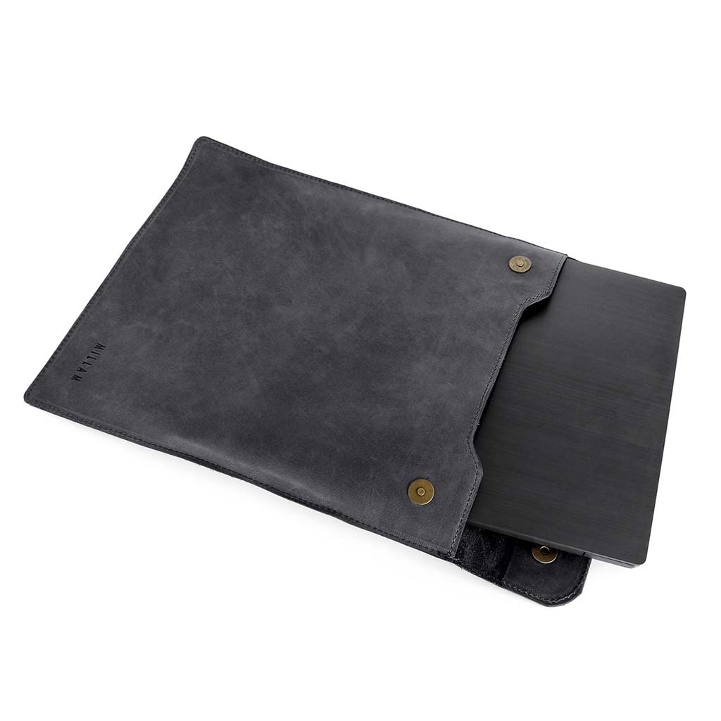 Funda Computador Notebook Estuche Laptop de Cuero Natural