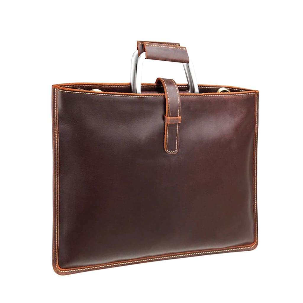 maletín ejecutivo mujer hombre de cuero