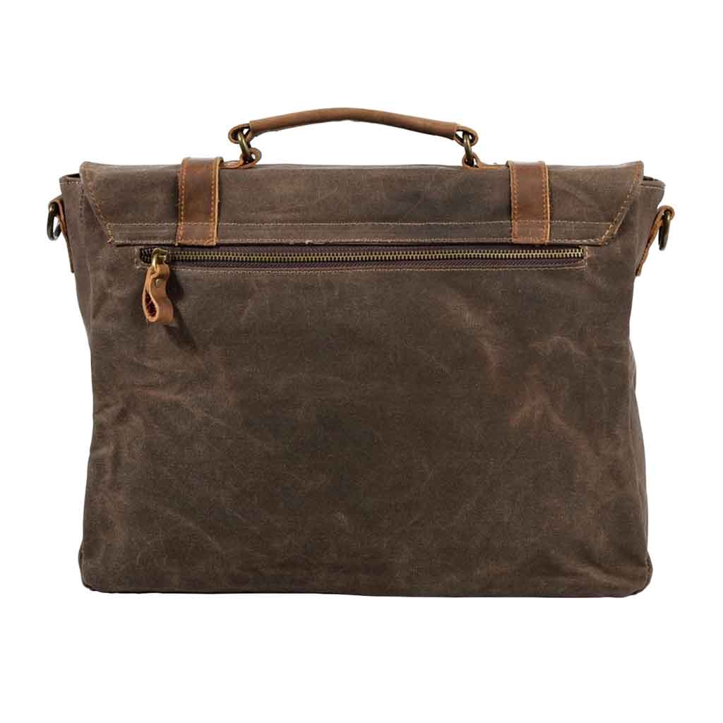 Maletín de Lona y Cuero con Correa Ajustable tipo Bandolera