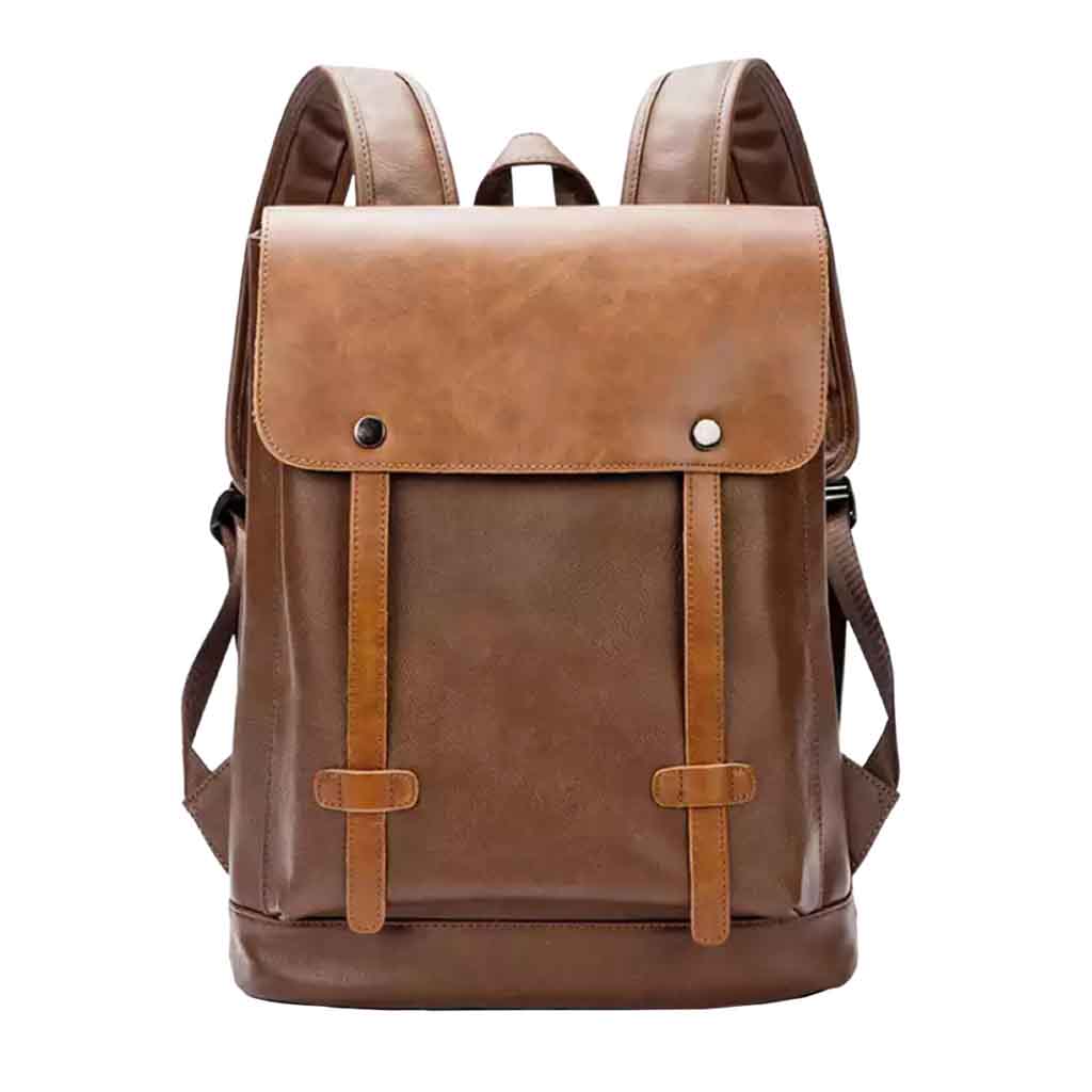 Mochila Bolso Ejecutivo Elegante Cuero Color Café