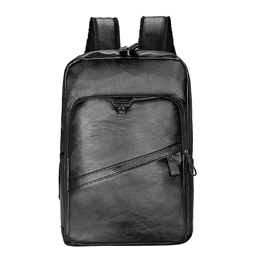 Mochila cuero sintetico notebook de cierre