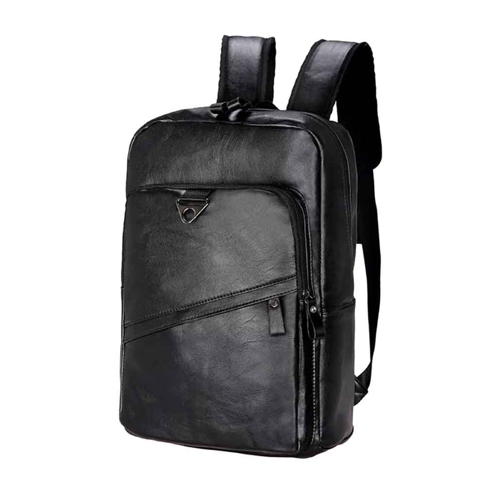 Mochila cuero sintetico notebook de cierre