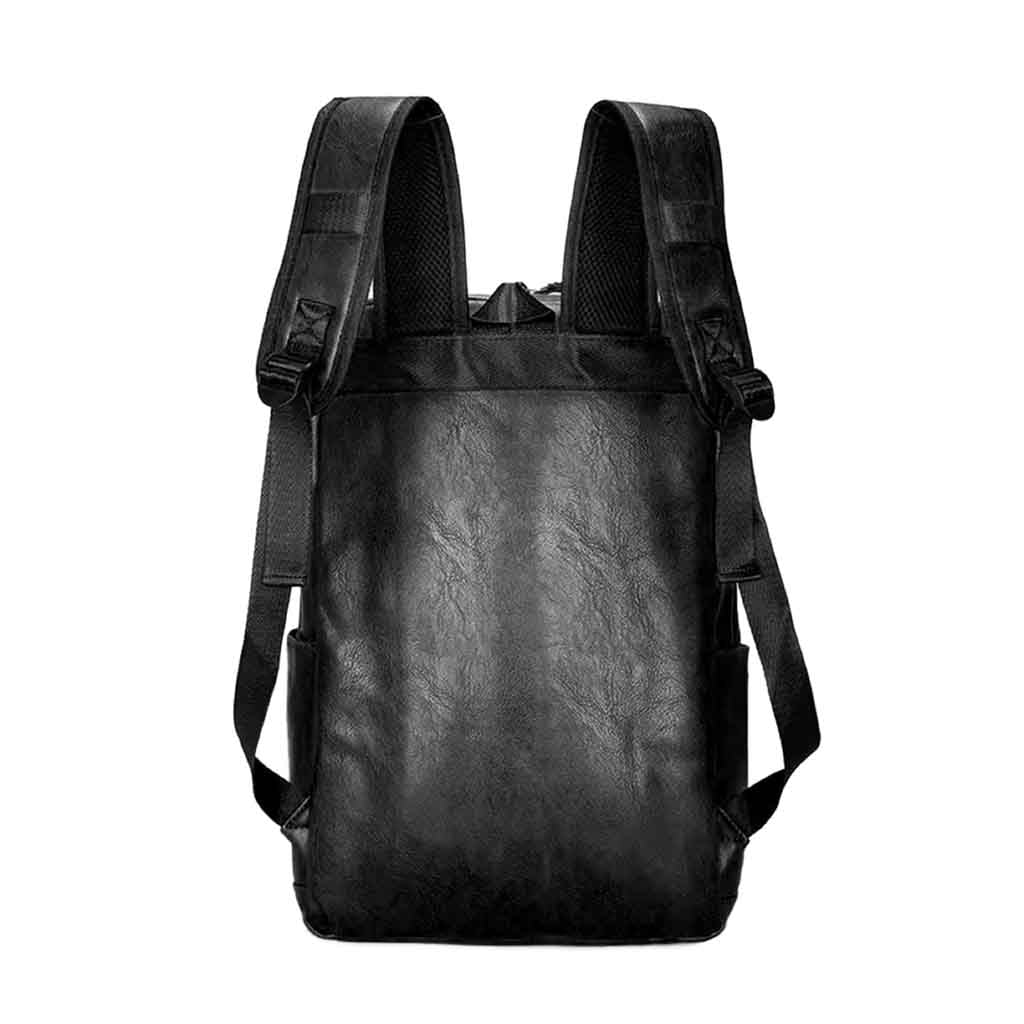 Mochila cuero sintetico notebook de cierre