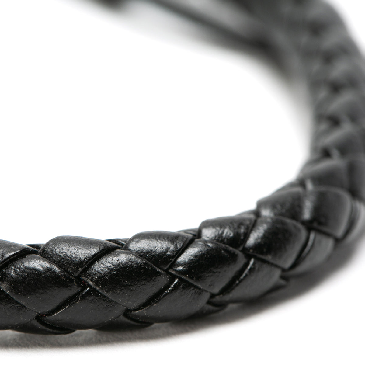 Pack 2 Pulseras de cuero trenzado simple en negro y marrón