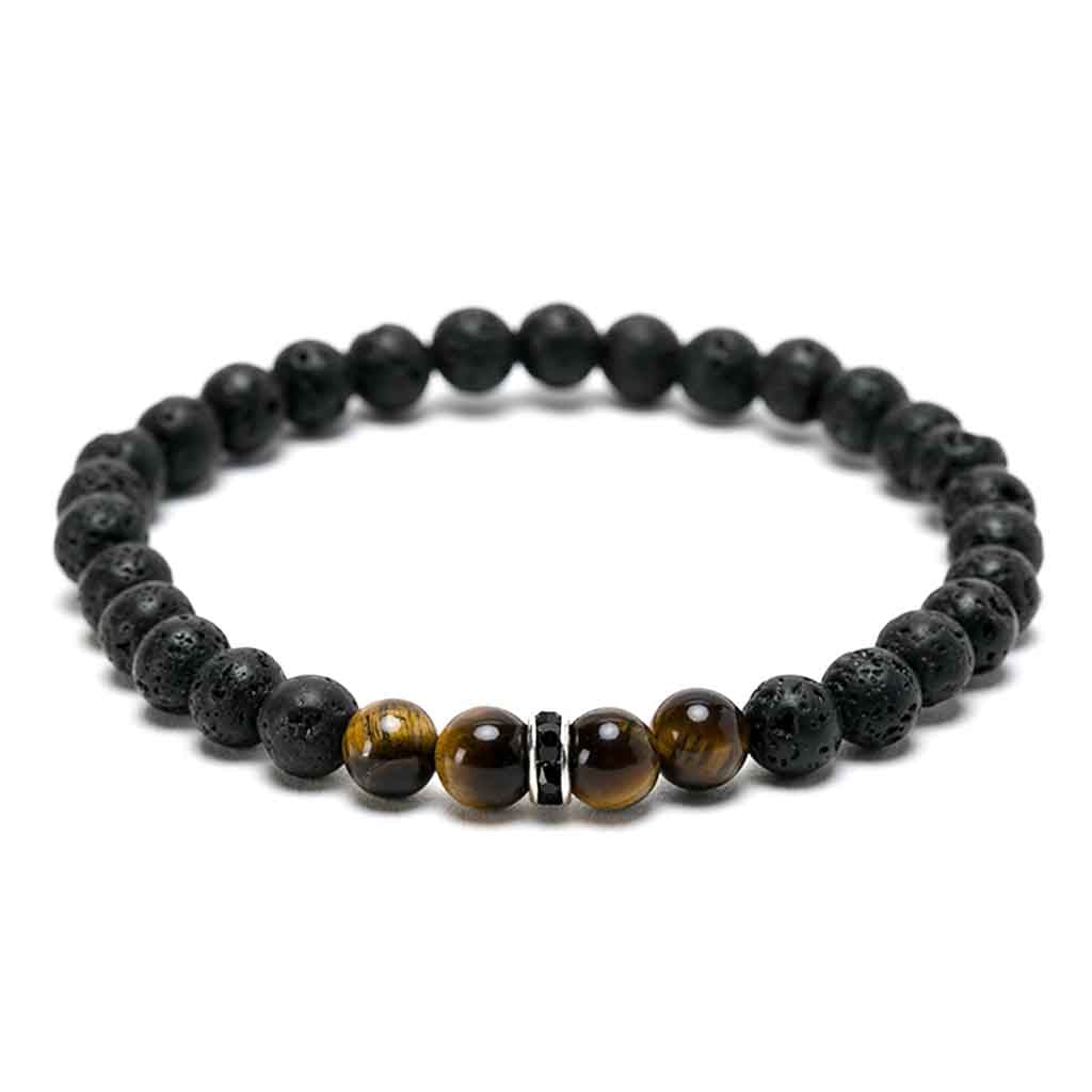 Pulsera De Piedra De Lava Moda2019 Juvenil Hombre Mujer