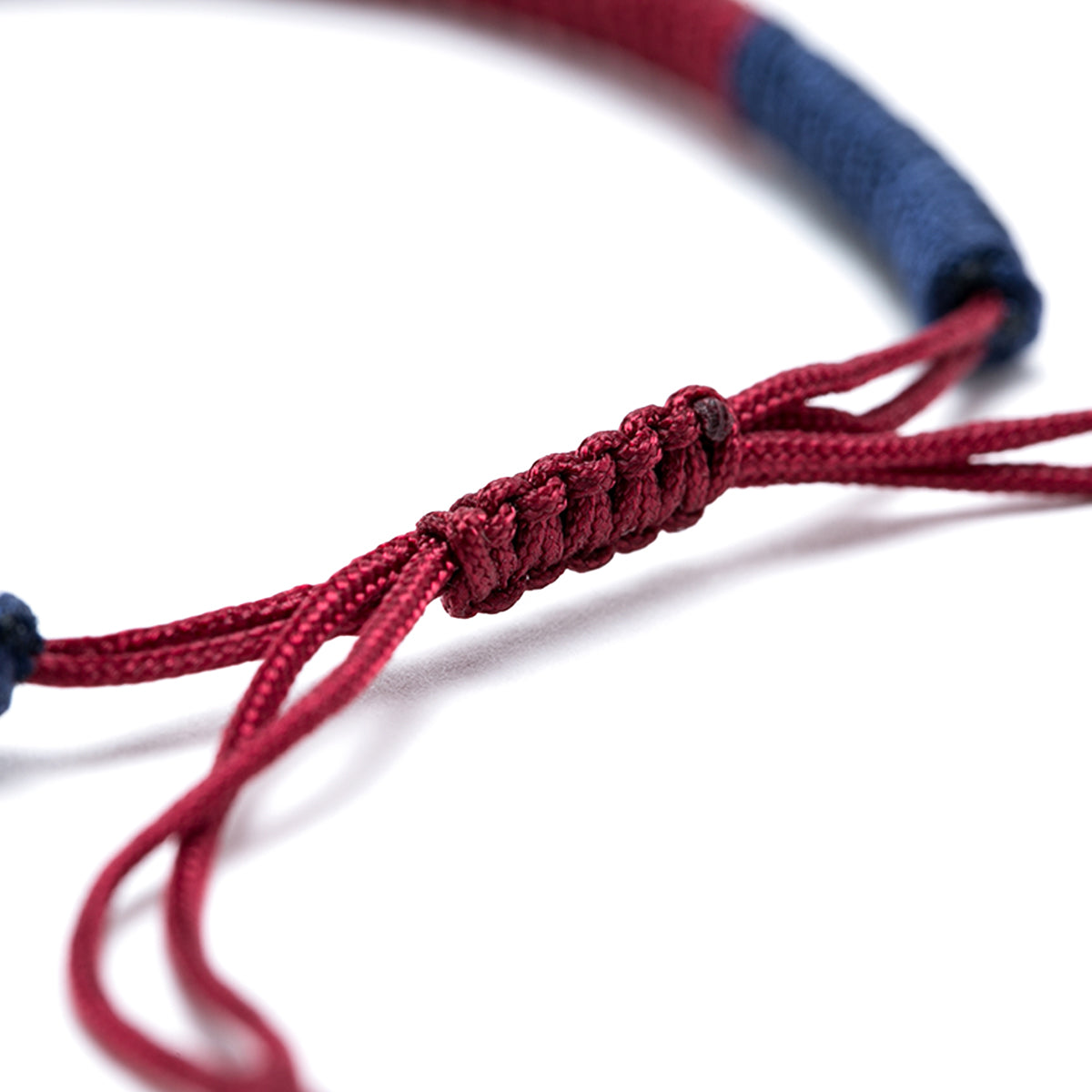 Pulsera Budista Para La Suerte Roja C/azul