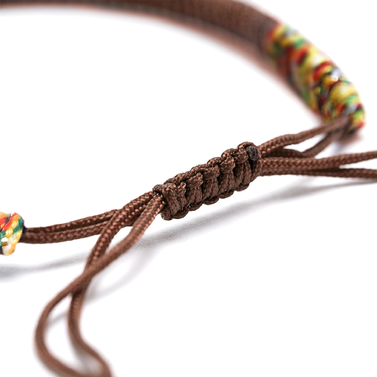 Pack 2 Pulseras Cuero con Piedras Café y Pulsera Budista Marrón Multicolor