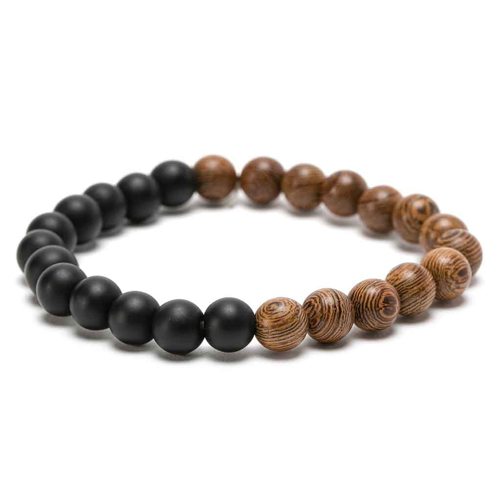 Pulsera de Piedras Naturales Madera Onix