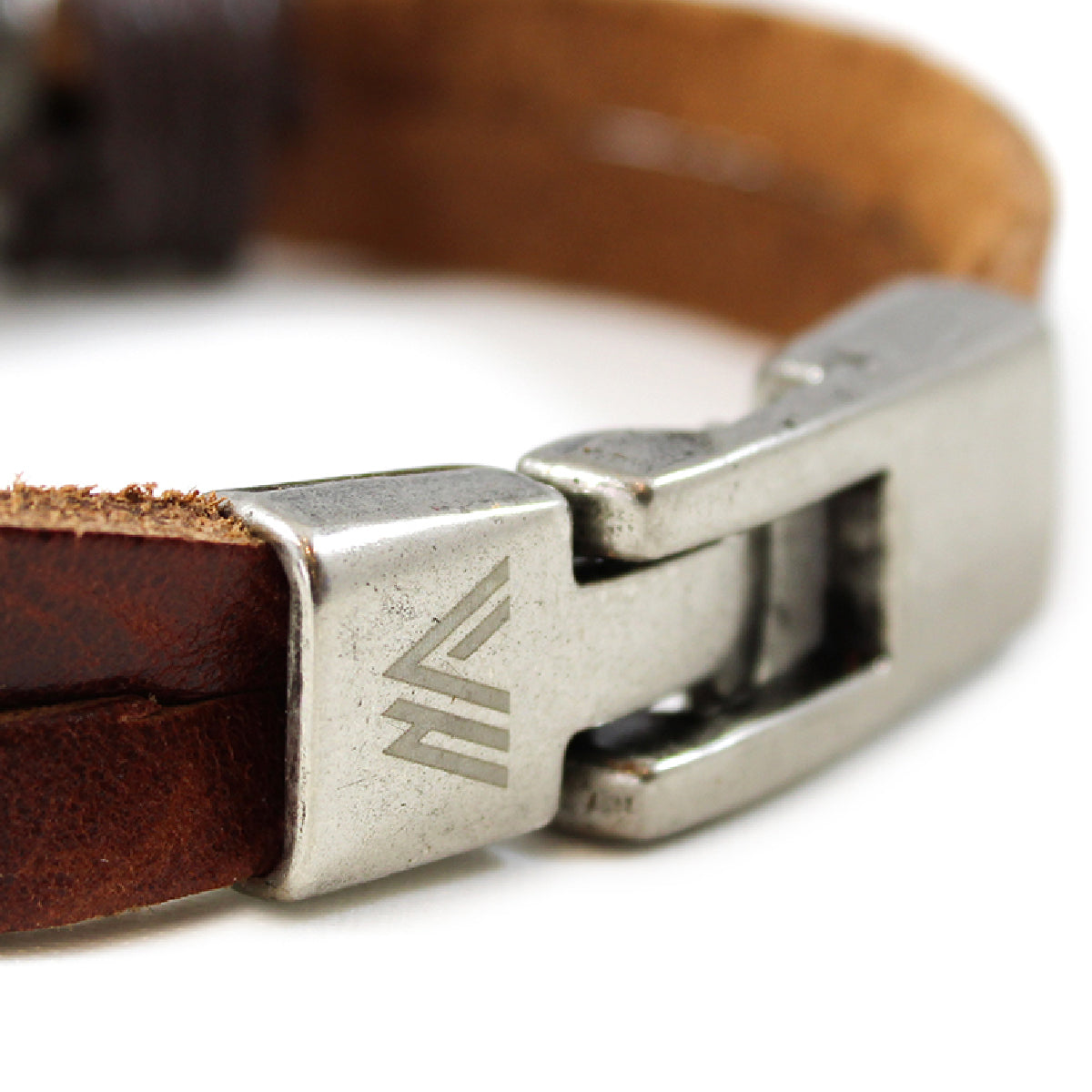 Pack 2 Pulseras Cuero Simple Marrón y Pulsera Cuero Café Infinito