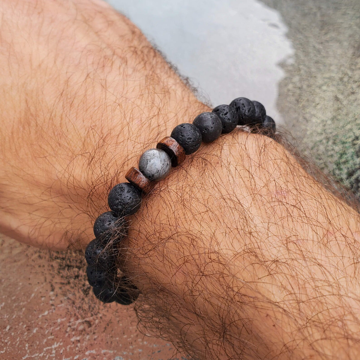 Pulsera Piedra Volcánica Energías