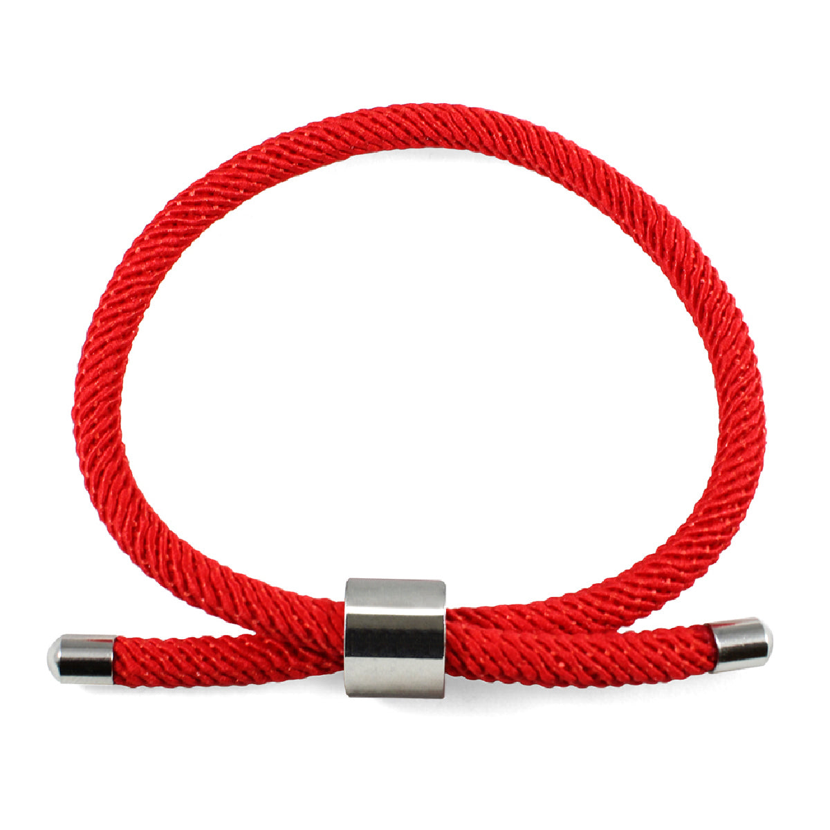 Pulsera de Cordón Rojo con Acero Ajustable, Buenas Energías