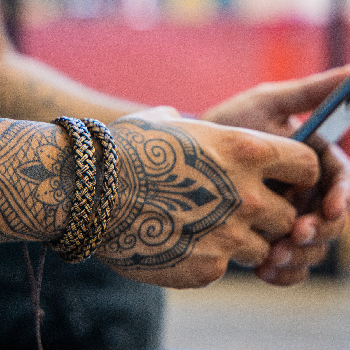 Pack 2 Pulseras Ajustable Cuero Simple y Doble Pulsera Cuero PVC Café