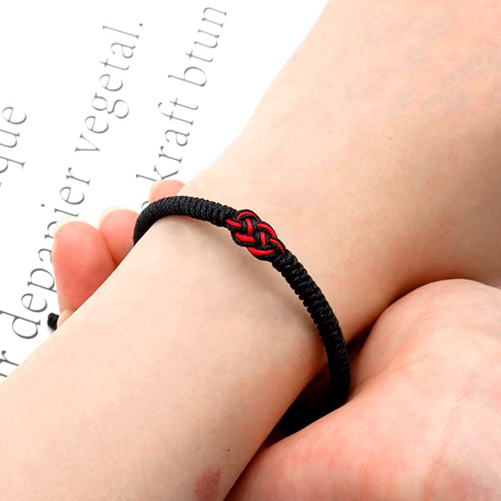 Pulsera Hombre Mujer Pulsera Hilo Rojo Negro Pulseras Pareja