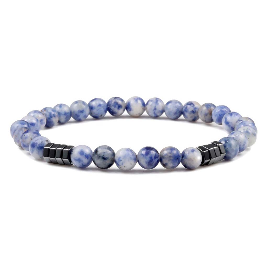 Pulsera Hombre Mujer Pulseras Piedras Naturales Sodalita