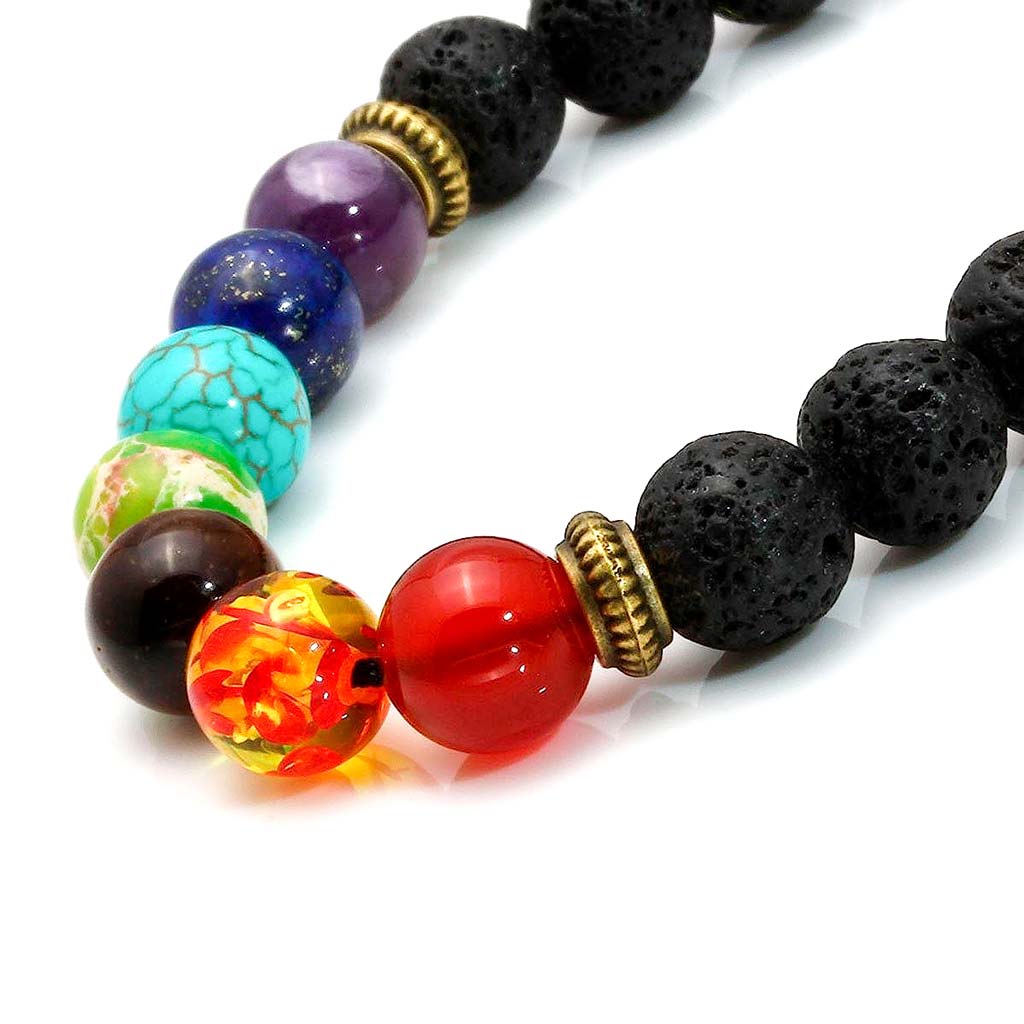 Pulseras de Piedras Naturales Hombre Mujer 7 Chakras