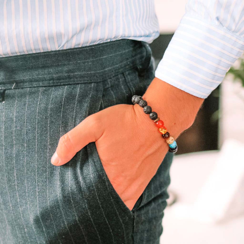 Pulseras de Piedras Naturales Hombre Mujer 7 Chakras