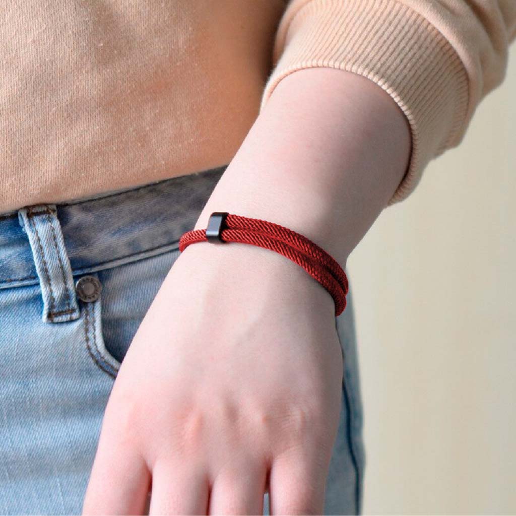 Pulseras Hombre Mujer Pulsera Roja Protección Ajustable