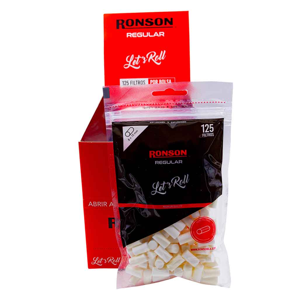 Pack Filtros Regular Ronson Caja x10 Bolsas