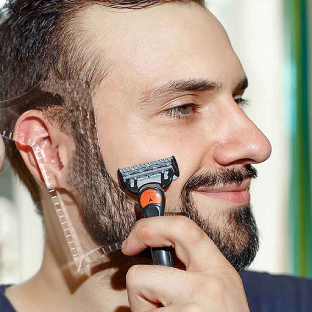 Barba Afeitadora Hombre Plantilla Corta Barba