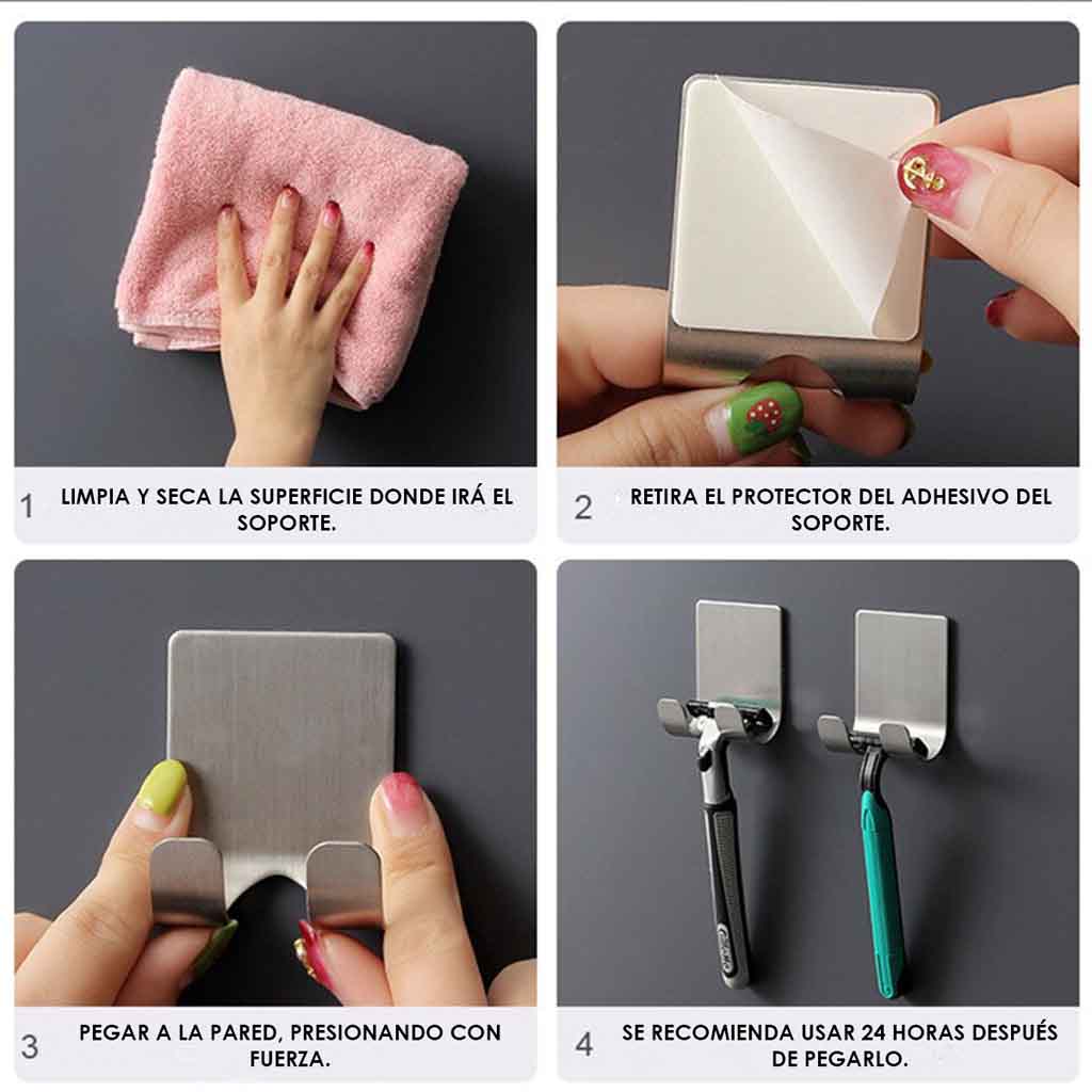 Porta Afeitadora De Metal Para Cuidado De Barba