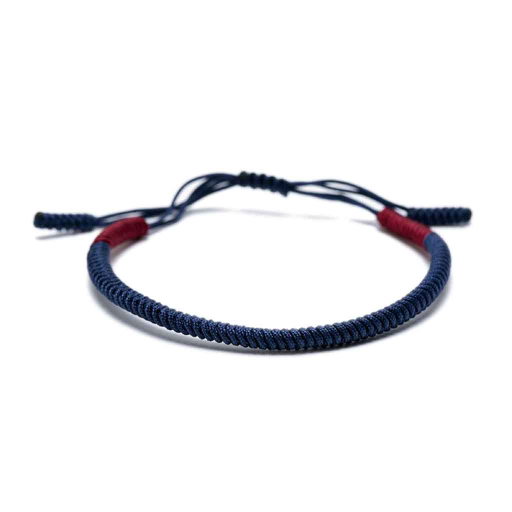 Pulsera Budista Para La Suerte Azul Feng Shui