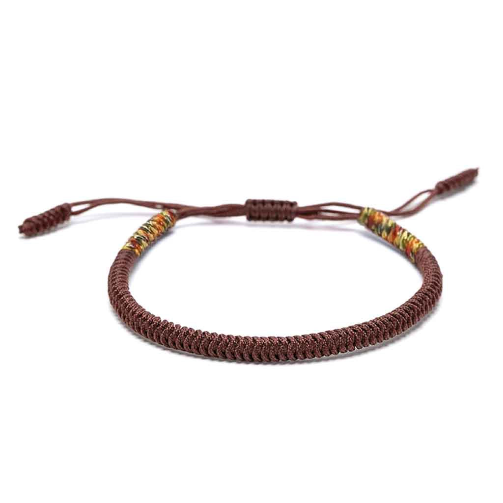 Pulsera Budista Para La Suerte Café/colores Feng Shui