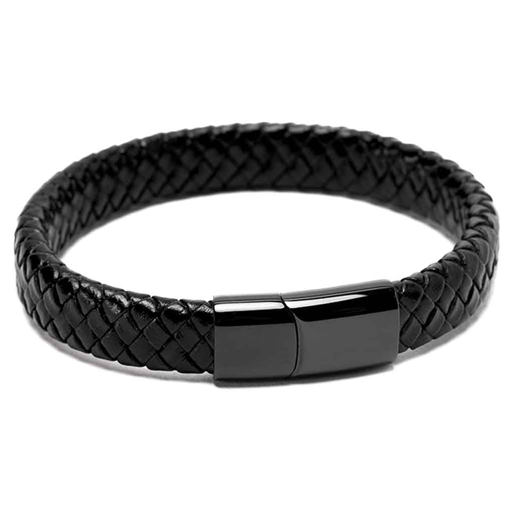 Pulsera Para Hombre De Cuero Elegante Casual
