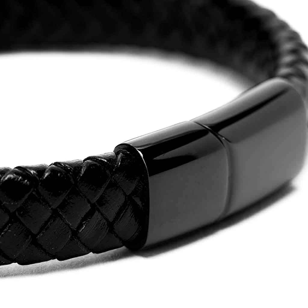 Pulsera Para Hombre De Cuero Elegante Casual